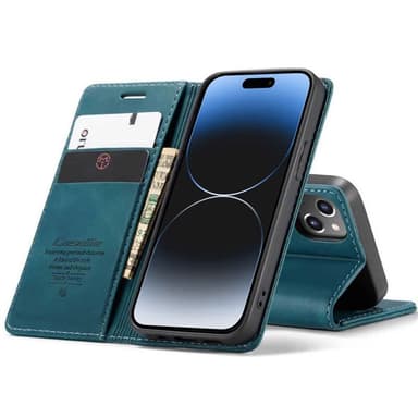CaseMe Smart Magnet FlipCase Apple iPhone 15 - Blå