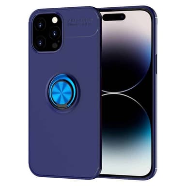 Slim Ring skal Apple iPhone 15 Pro Max - Blå