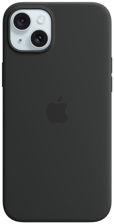 iPhone 15 Plus silikonskal med MagSafe (svart)