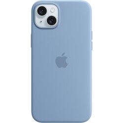 iPhone 15 Plus silikonskal med MagSafe (winter blue)
