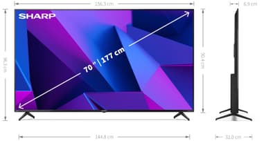 Sharp 70” FN7EA 4K LED Smart TV (2022)