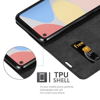 Skal Google PIXEL 4A Plånboksfodral (Svart)