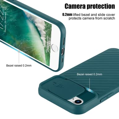 iPhone 7 / 7S / 8 / SE 2020 Skal Fodral Case (Grön)