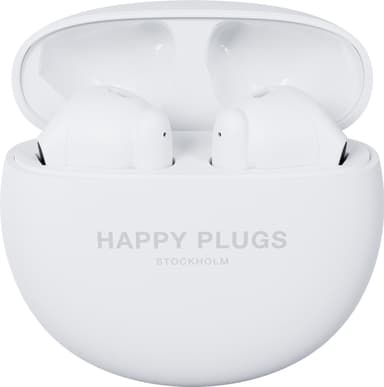 Happy Plugs Joy Lite true wireless in-ear hörlurar (vit)