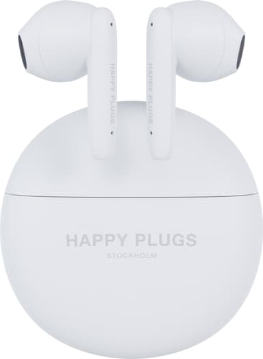 Happy Plugs Joy Lite true wireless in-ear hörlurar (vit)