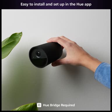 Philips Hue säkerhetskamera (batteri/svart)