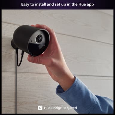 Philips Hue säkerhetskamera (med kabel/svart)