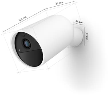 Philips Hue säkerhetskamera (batteri/vit)