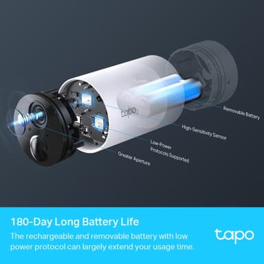 TP-Link Tapo C400S2 WiFi trådlösa övervakningskameror för utomhusbruk