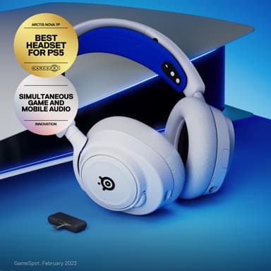 SteelSeries Arctis Nova 7P trådlöst gamingheadset (vit)