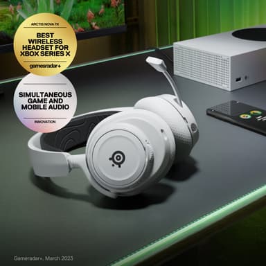 SteelSeries Arctis Nova 7X trådlöst gamingheadset (vit)