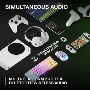 SteelSeries Arctis Nova 7X trådlöst gamingheadset (vit)