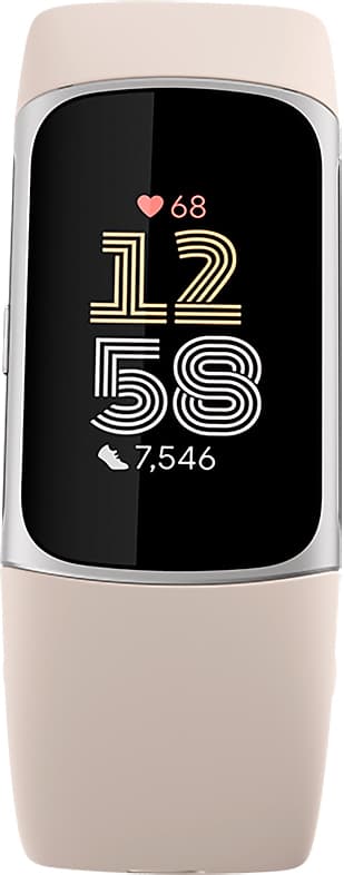 Fitbit Charge 6 aktivitetsarmband (silver/beige)