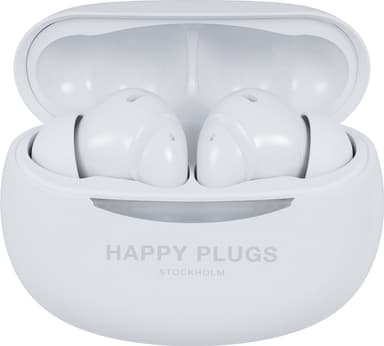 Happy Plugs Joy Pro true wireless in-ear-hörlurar (vita)