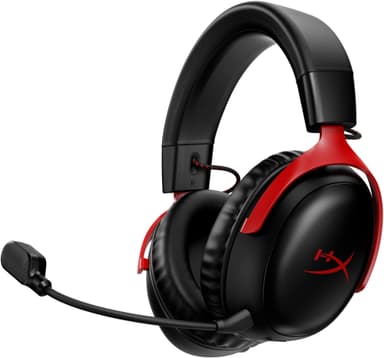 HyperX Cloud III trådlöst gamingheadset (svart/röd)