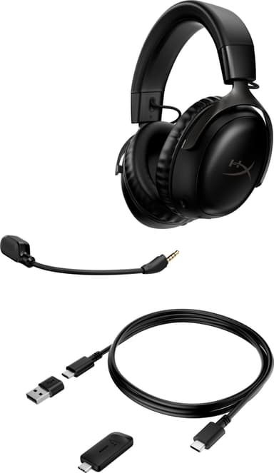 HyperX Cloud III trådlöst gamingheadset (svart)