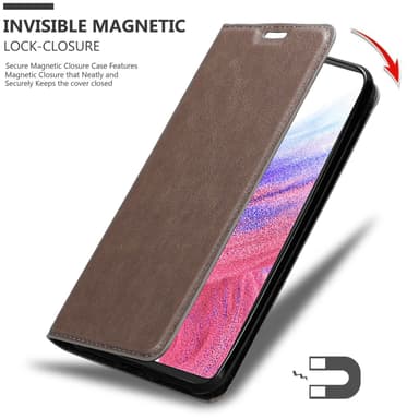 Samsung Galaxy A53 5G Plånboksfodral Skal (Brun)