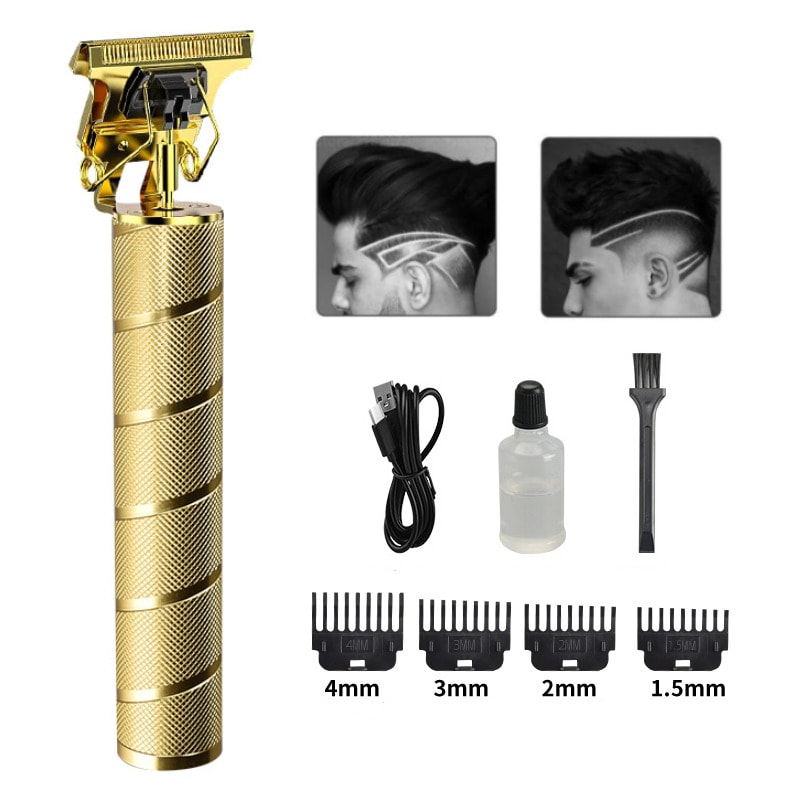 Elektrisk hårklippare / trimmer Guld