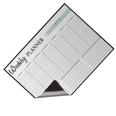 Magnetisk whiteboard-tavla / Veckoplanerare för kylskåp