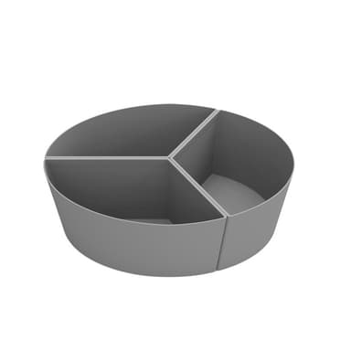 6QT Silikon Slow Cooker Liner 3 platser Grå