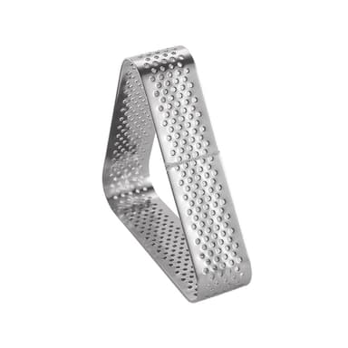 Rostfri mousse bakverk tårtform tårtring bakverktyg 8,3 cm Silver