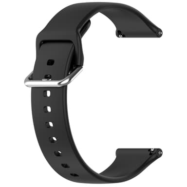 Silikonarmband kompatibelt med Ticwatch Pro 5/iTOUCH Air 3 24mm Svart