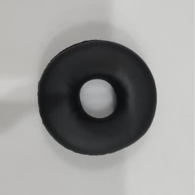 1 par öronkuddar i PU-proteinläder för Logitech H600/H390 Svart