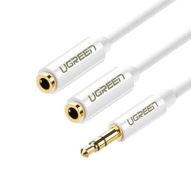 Ugreen Ljudkabel 3,5mm till 2 x 3,5mm 20cm