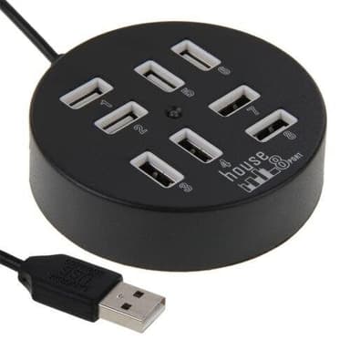Usbhubb Puck 8-Portar