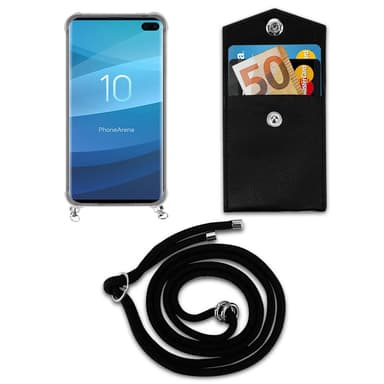 Samsung Galaxy S10 PLUS Skal Fodral Kedja (Svart)