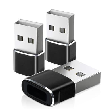 3x USB-adapter omvandlare från USB C till USB-adapter - Elgiganten