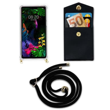 LG G8S Skal Fodral Kedja (Svart)