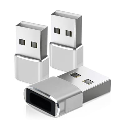 3x USB-adapter omvandlare från USB C till USB-adapter - Elgiganten