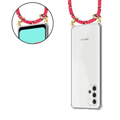 Samsung Galaxy A32 4G Skal Fodral Kedja (Rosa)