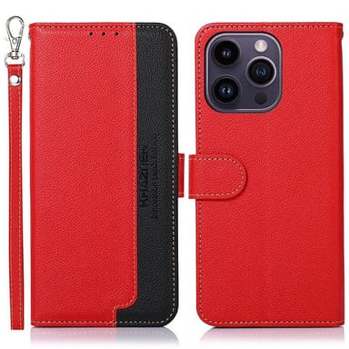KHAZNEH till iPhone 15 Pro Plånboksfodral - Röd/Svart