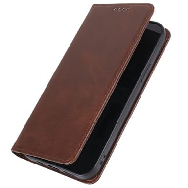 Plånboksställ Telefon Fodral Skal för iPhone 15 Plus - Coffee
