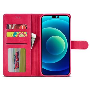 LC.IMEEKE Plånboksfodral till iPhone 15 Plus - Rosa