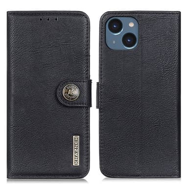 KHAZNEH iPhone 15 Plånboksfodral - Svart