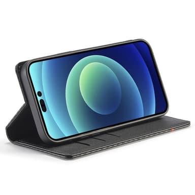 LC.IMEEKE Plånboksfodral till iPhone 15 Pro - Svart