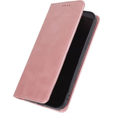 Plånboksställ Telefon Fodral Skal för iPhone 15 - Rose Gold