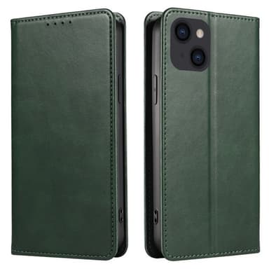 Plånboksställ Telefon Fodral Skal för iPhone 15 Pro Max - Grön