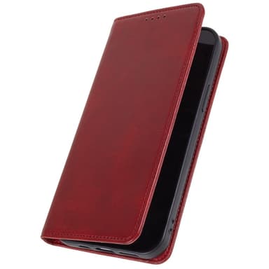 Plånboksställ Telefon Fodral Skal för iPhone 15 Pro - Röd