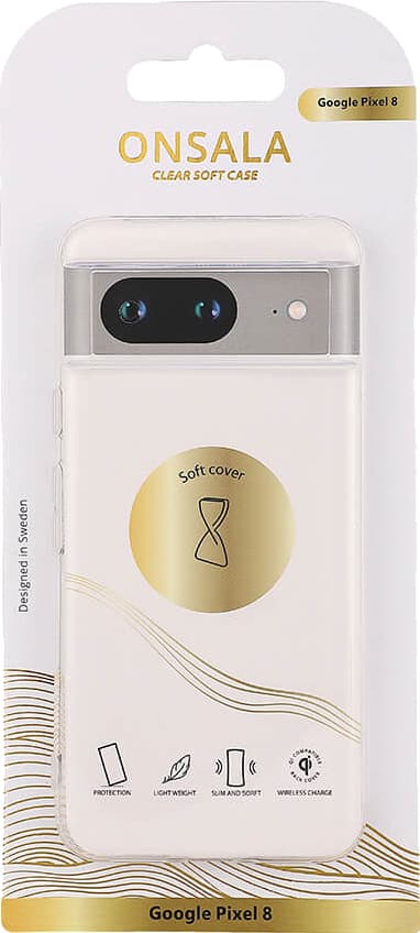 Onsala Google Pixel 8 genomskinligt fodral (transparent)