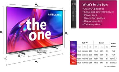 Philips 50” The One PUS8508 4K LED Ambilight Smart TV (2023)