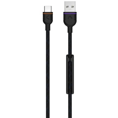 Unisynk Premium USB-C kabel (svart) Unisynk Premium USB-C kabel (svart)