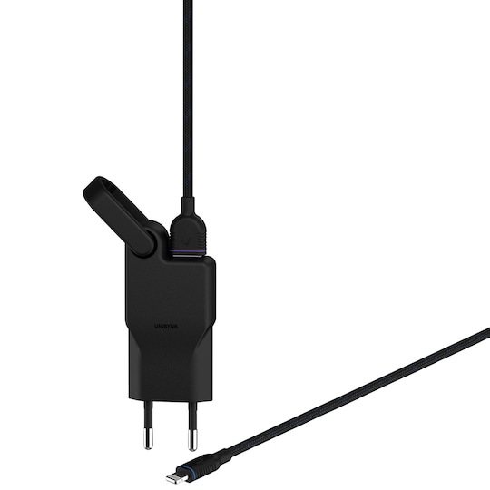 Unisynk High Power USB väggladdare+Lightning kabel (sv)