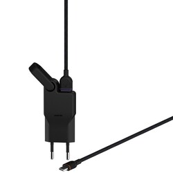 Unisynk High Power USB väggladdare+USB-C kabel (svart)