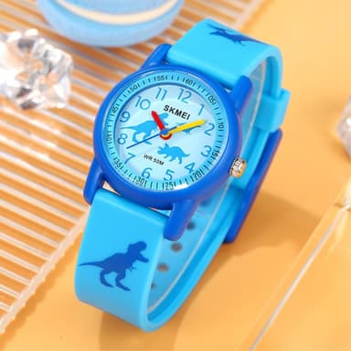 Sport Vattentät Barnklocka Klocka Quartz Watch - Dinosaurie