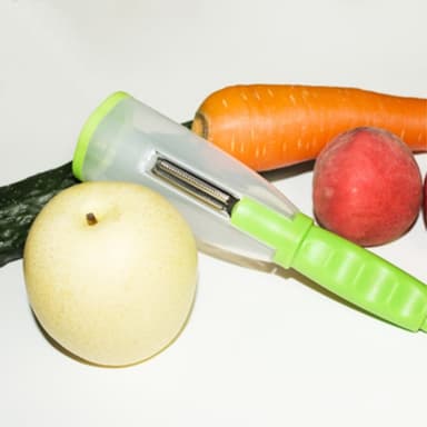 Smart Potatisskalare frukt skalare grönsaksskalare med behållare