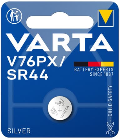 Varta SILVER Coin V76PX/SR44 Bli 1 Knappcell V 76 PX
